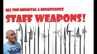 ALL Medieval amp Renaissance POLEARMS or Staff Weapons CATEGORIZED [upl. by Eleazar]