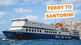 Ferry from Athens to Santorini travel vlog [upl. by Paradies]