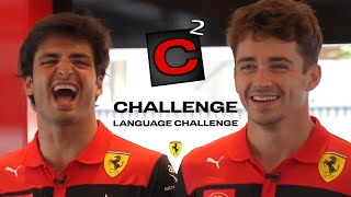 C² Challenge  Language Challenge with Carlos Sainz and Charles Leclerc [upl. by Ivzt]