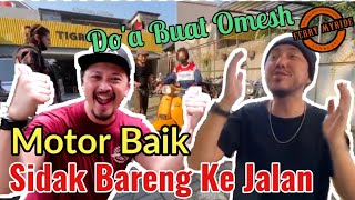 SUNMORI MOTOR BAIK DITRAKTIR OMESH MAKAN BURGER [upl. by Imoyaba571]