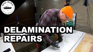 How to do delamination repair with epoxy  Doghouse roof EP6 [upl. by Florinda]