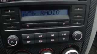 Radio RCD 200 in GOLF IV mk4 [upl. by Eurd405]