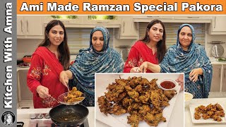 Iftar Special Ami Made Palak Pakora With Tips  Ramadan Kitchen With Amna [upl. by Dean318]