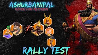 Rise of Kingdoms  Ashurbanipal Rally VS JanHera [upl. by Niawat823]