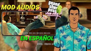 ✔️MOD AUDIOS EN ESPAÑOL LATINO PARA EL GTA VICE CITY DE ANDROID 2024 [upl. by Politi]