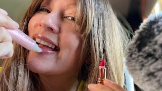 ASMR Lip Gloss Application  Pumping amp Mouth Sounds [upl. by Claudetta974]