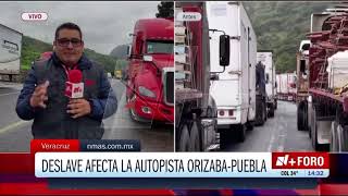 CAPUFE Declara Emergencia Técnica tras Derrumbe en Autopista OrizabaPuebla [upl. by Concoff]