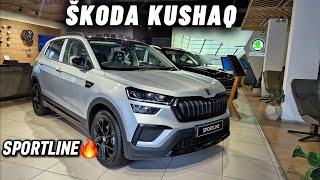 New ŠKODA KUSHAQ SPORTLINE 15 DSG 2024  NEW UPDATES ❤️  Review [upl. by Towill637]