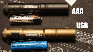 Streamlight Microstream USB vs AAA Comparison [upl. by Rettuc]