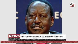 Todays Cabinet dissolution is the second of such occurrence in Kenyan history [upl. by Etan]