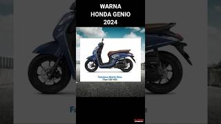 Warna Honda GENIO 2024 [upl. by Anelegna]