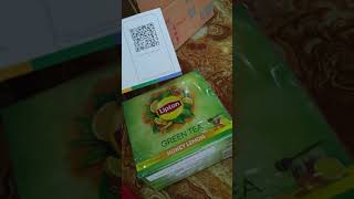 Lipton green tea unboxing [upl. by Llertak]