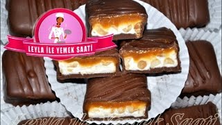 Snickers Tarifi  Leyla ile Yemek Saati [upl. by Suillenroc212]