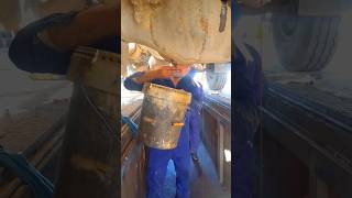 Excavator track differential oil change shorts engine mechanic mechanical [upl. by Heller639]