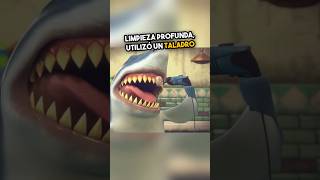 Este tiburón usó un taladro para cepillarse los dientes 🦈🦷 [upl. by Accem]