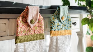 How to Make June Tailor Hanging Towels  a Shabby Fabrics Tutorial [upl. by Eltsyrc]