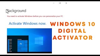 ACTIVATE WINDOWS 10 2H22 DIGITAL ACTIVATOR 2023 [upl. by Ravens]