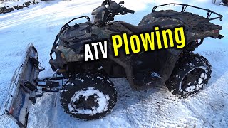 66quot Glacier PRO HD Plow Blade System w POWER Angle  Polaris Sportsman 1000 XP Hunter [upl. by Airec]