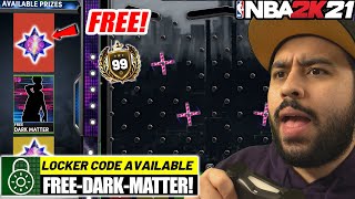 NEW GUARANTEED DARK MATTER LOCK CODE WITH 6 DARK MATTERS NBA 2K21 MYTEAM LOCKER CODES [upl. by Apps]