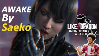 YAKUZA Karaoke Awake by Saeko Like a Dragon Infinite Wealth [upl. by Zilla]