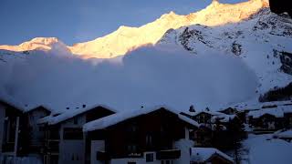 Lawine in SaasFee [upl. by Dedric]