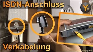 Anleitung DSLVerkabelung am ISDNAnschluss  Router verbinden [upl. by Annalla]