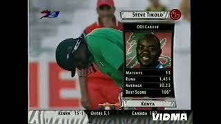 RAVINDU SHAH amp STEVE TIKOLO 84 RUNS PARTNERSHIP VS CANADA  CAPETOWN IN 2003 [upl. by Adnicaj]