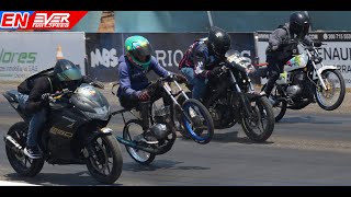 DRAG RACING Gixxer 250SF 🆚️ Suzuki AX 100 🆚️ Pulsar NS200 🆚️ Yamaha RX 🆚️ AKT NKD Piques Bquilla [upl. by Tshombe]