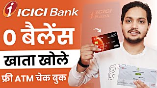 ICICI Zero Balance Account Opening Online 2024  ICICI Bank Account Opening Online [upl. by Tegdig]