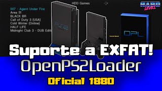 Open PS2 Loader 120 Beta 1880  Finalmente suporta EXFAT Como formatar e usar [upl. by Dallis]