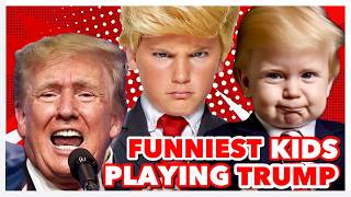 LOL Hilarious Donald Trump Kid Impressions amp Jimmy Fallon Jokes [upl. by Burr]