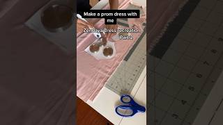 Finishing up this prom dress fashion prom promdress diy dressmaking sewing [upl. by Kenelm]