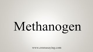 How To Say Methanogen [upl. by Schnell]