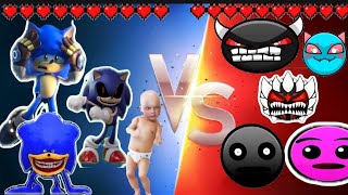 Sonic Evolution and baby meme vs Fire in the hole meme  Meme battle  Meme clash  Memes vs memes [upl. by Dugald]