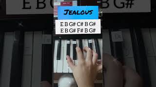 Eyedress  Jealous piano tutorial [upl. by Honey]