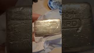 engelhard 10 oz silver bar is the best for stacking T1 x8 [upl. by Aicened]