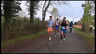 Marathon du Beaujolais  le 27e kilomètre avalé par les coureurs [upl. by Yarazed]