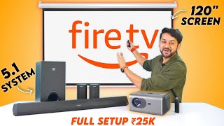 My 120quot Full Projector Setup In Just ₹25000 [upl. by Cherrita]