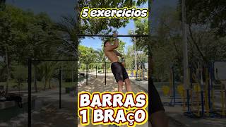 Top 5 exercícios para fazer barra com uma mão Me siga para mais dicas🫱🏻‍🫲🏿calistenia [upl. by Papst]