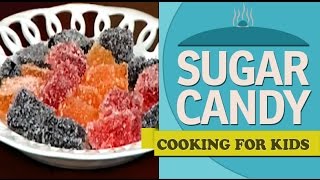 Easy Cooking Recipes For Kids How to make a Sugar Candy  Jelly English [upl. by Yenal367]