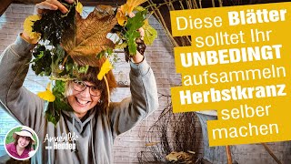 Ist das Herbstdeko oder schon Advent Ideen für Winter Dekokränze aus Laub Einfach selber machen [upl. by Wun]