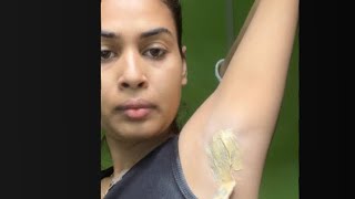 How To Do Waxing At Home  Underarm wax  wax at home [upl. by Aicenaj]