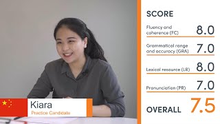 IELTS Speaking  Band 75  with expert feedback Kiara from China 🇨🇳 [upl. by Aztin]