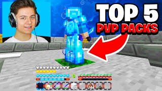 TOP 5 MCPE PVP TEXTURE PACKS 117 Cherry Pack Minecraft Bedrock [upl. by Ikairik]