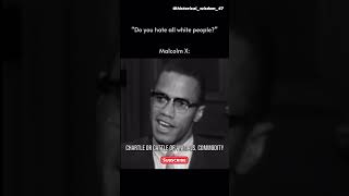 Malcolm X His Response to quotDo You Hate All White Peoplequot [upl. by Bathelda]