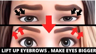 FACE YOGA FOR BROW LIFT  HOW TO LIFT EYE BROWS [upl. by Fruma437]