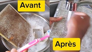 Astuces simples et faciles pour dégraisser et nettoyer une hotte aspirante de cuisine [upl. by Tracy597]