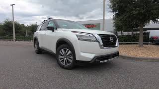 2022 Nissan Pathfinder SL  TwoTone Pearl White TriCoat  Super Black  Charcoal Interior [upl. by Rehpitsirhc239]