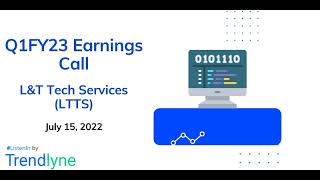 LampT Technology Services LTTS Earnings Call for Q1FY23 [upl. by Ethyl]