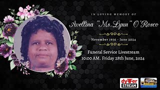 Avellina quotMsLynnquot ORosco Funeral Service Livestream [upl. by Notsecnirp]